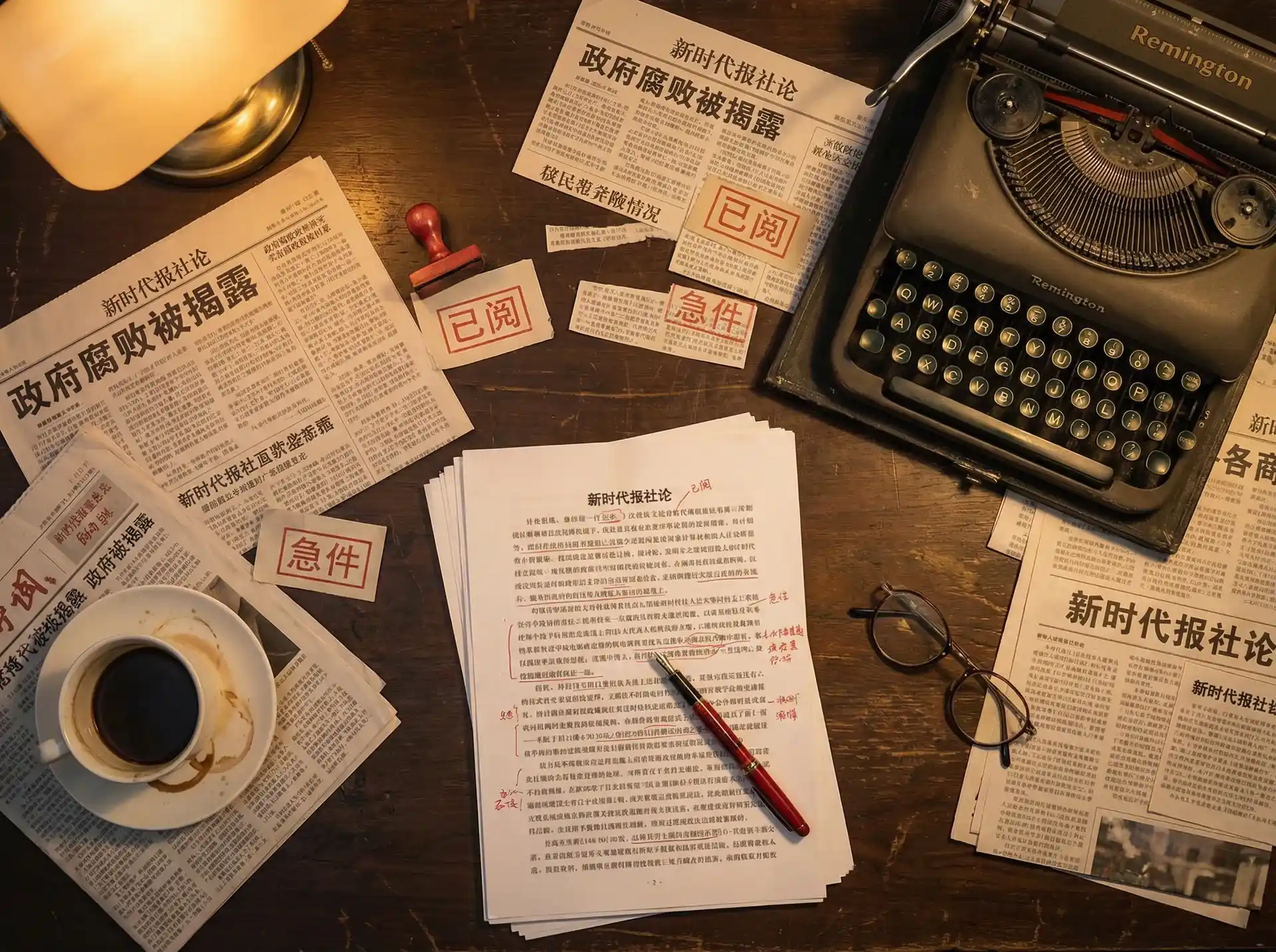 秘密入口 - 报社编辑部工作场景